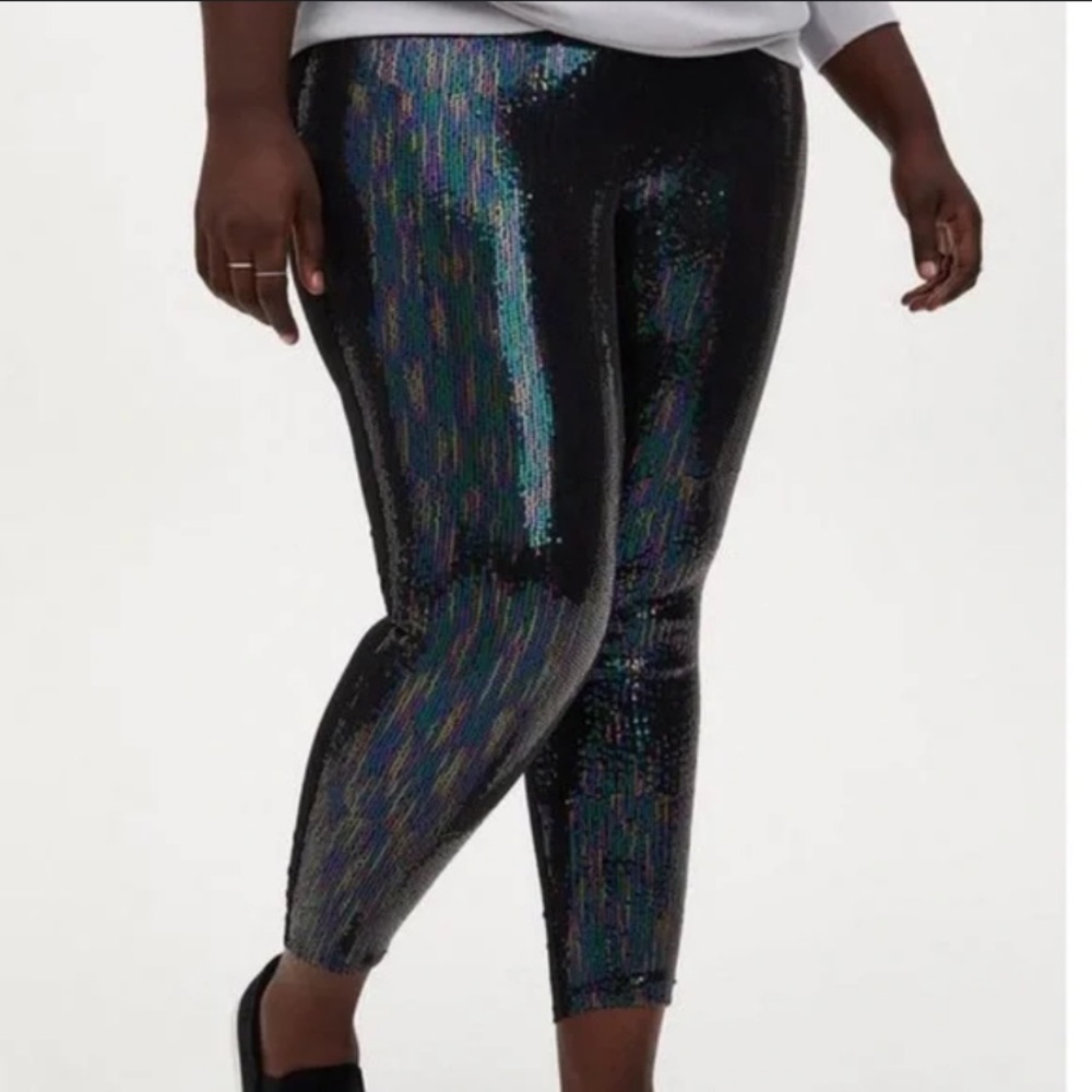 Torrid sequin leggings size 0